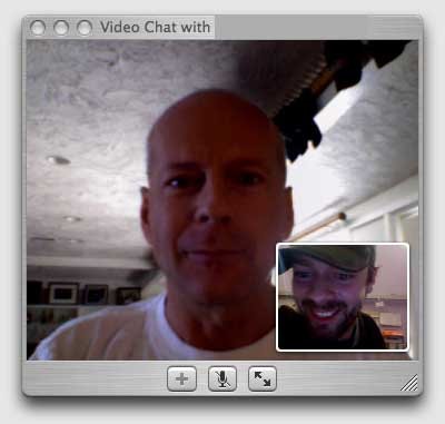 IChat mit Bruce Willis
